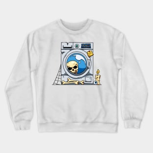 Skull Inside Washing Machine Crewneck Sweatshirt